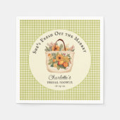 Marktfrische Bauern - Brautparty Serviette (Vorderseite)