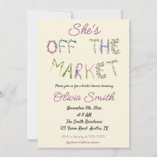 Marktfrische - Brautparty Einladung