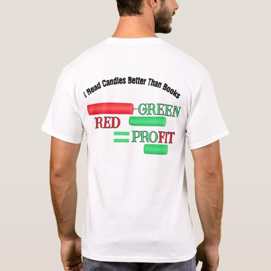 Marktführer: Kartenhandel mit Candlestick T-Shirt (Rückseite)