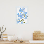Marktgarten Myosotis Poster (Küche)