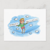 Marktgleichgewicht Postkarte (Vorderseite)