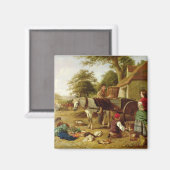 Marktkarton, 1864 (Öl auf Leinwand) Magnet (Vorderseite/Rückseite)