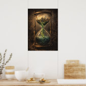 Marktliquiditäts-Stundenglas-Day-Trading-Surreal Poster (Küche)
