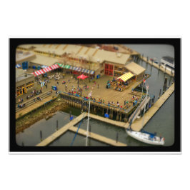 Marktminiatur in Granville Fotodruck