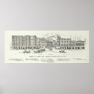 Marktnordseite Stockton und Ellis Poster