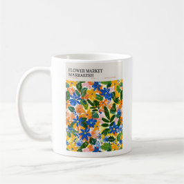 Marktplakat für die Blume Marrakesch Kaffeetasse