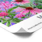 Marktplakat für farbige Blume von Madrid Poster (Ecke)