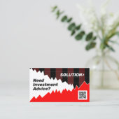 Marktplan inspiriert Kauf und Verkauf  Visitenkarte (Stehend Vorderseite)