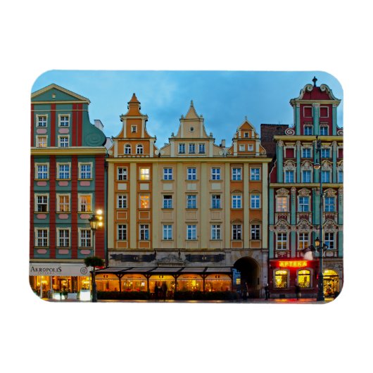 Marktplatz Architektur Breslau Polen Magnet (Horizontal)