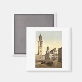 Marktplatz, Augsburg, Bayern, Deutschland Magnet (Vorderseite/Rückseite)