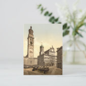 Marktplatz, Augsburg, Bayern, Deutschland Postkarte (Stehend Vorderseite)