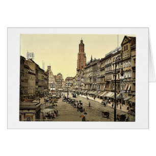 Marktplatz, aus dem Osten, Breslau, Schlesien, Ger