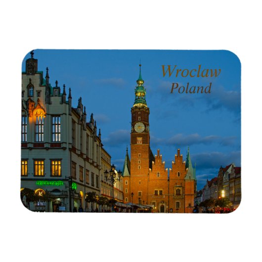 Marktplatz Breslau Polen Magnet (Horizontal)