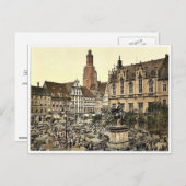 Marktplatz, Breslau, Schlesien, Deutschland (d.h. Postkarte (Vorne/Hinten)