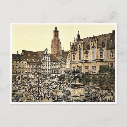Marktplatz, Breslau, Schlesien, Deutschland (d.h. Postkarte (Vorderseite)