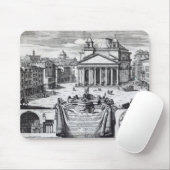 Marktplatz della Rotonda mit Blick auf Pantheon Mousepad (Mit Mouse)