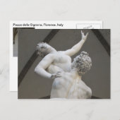 Marktplatz della Signoria, Postkarte Florenz, (Vorne/Hinten)