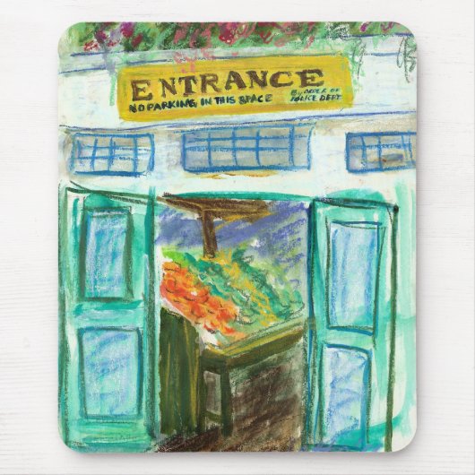 Marktplatz Eingang Mousepad (Pike Place Seattle) (Vorne)