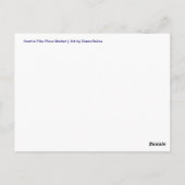 Marktplatz Eingang Postkarte (Pike Place Market) (Rückseite)