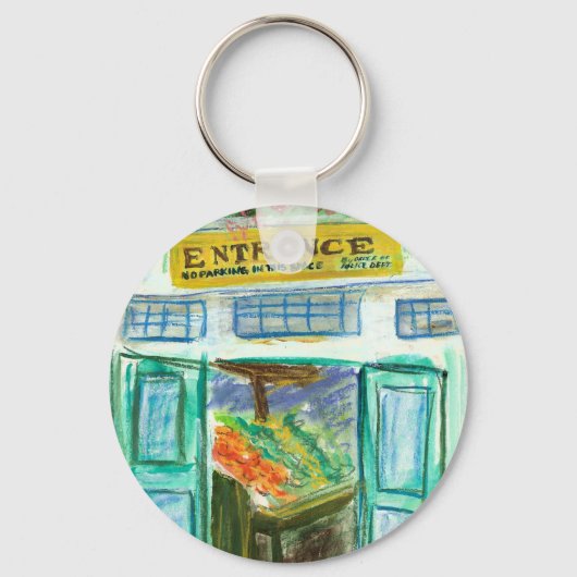 Marktplatz Eintritt Schlüsselanhänger (Pike Place (Vorderseite)