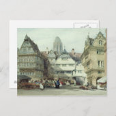 Marktplatz, Frankfurt Postkarte (Vorne/Hinten)