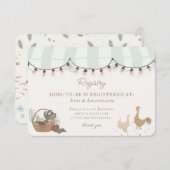 Marktplatz für grüne Bauern Neuregistrierung Begleitkarte (Vorne/Hinten)