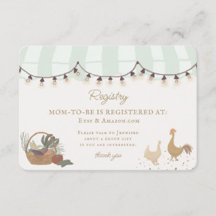 Marktplatz für grüne Bauern Neuregistrierung Begleitkarte