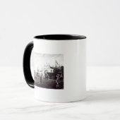 Marktplatz, graviert von Daniel Havell 1820 Tasse (Vorderseite Links)