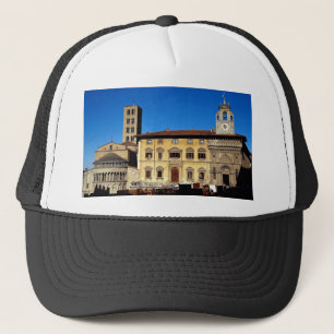 Marktplatz groß, Santa Maria della Pieve, Arezzo, Truckerkappe