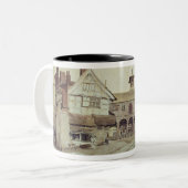 Marktplatz, Hereford, 1803 Zweifarbige Tasse (Vorderseite Links)