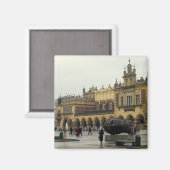 Marktplatz in Krakau Magnet (Vorderseite/Rückseite)
