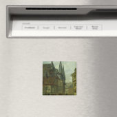 Marktplatz in Wernigerode, 1861 Magnet (In Situ (Geschirrspüler))