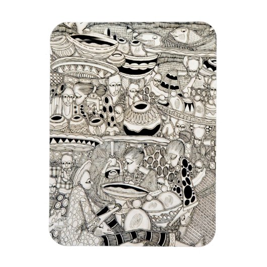 Marktplatz Magnet (Vertikal)