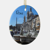Marktplatz Navona- Rom, Italien Keramikornament (Rechts)