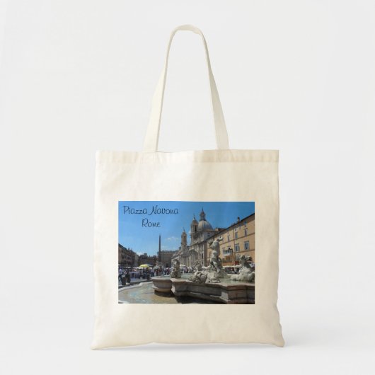 Marktplatz Navona- Rom, Italien Tragetasche (Vorne)