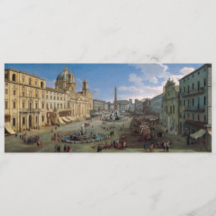 Marktplatz Navona, Rom-Kunstgewohnheitseinladung Einladung