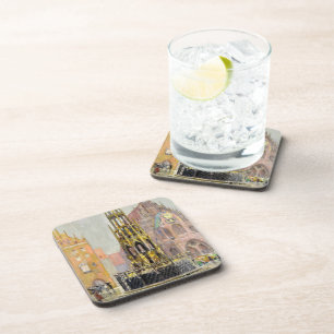 Marktplatz, Nürnberg, 1928 von Grant Wood Getränkeuntersetzer