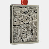 Marktplatz Silbernes Ornament (Rechts)