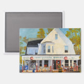Marktplatz Town Landing Magnet (Vorderseite/Rückseite)