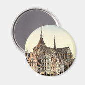 Marktplatz und Marien Church, Rostock, Mecklenbu Magnet (Vorderseite/Rückseite)
