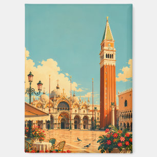 Marktplatz Venedig Italien Piazza San Marco Magnet