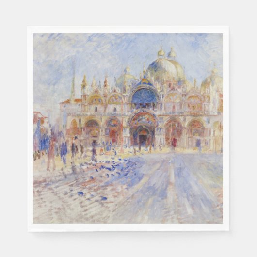 Marktplatz, Venedig (Piazza San Marco) Serviette (Vorderseite)