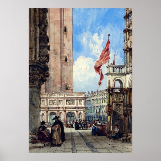 Marktplatz von Venedig, Poster (Vorne)
