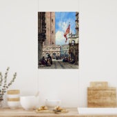 Marktplatz von Venedig, Poster (Küche)