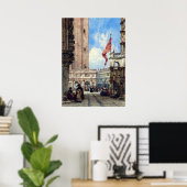Marktplatz von Venedig, Poster (Heimbüro)