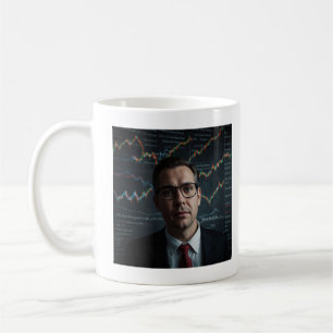 Marktpsychologie meistern: Alex's Trading Journe Kaffeetasse