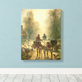 Marktstart Leinwanddruck (Insitu (Holzboden))