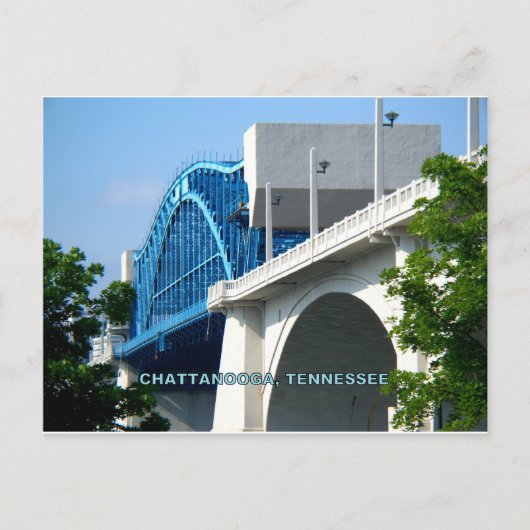 MARKTSTRASSENBRÜCKE - Chattanooga, TN Postkarte (Vorderseite)
