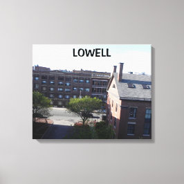 MARKTSTRASSENVIEW LOWELL MASS WRAPPIERT LEINWANDDRUCK