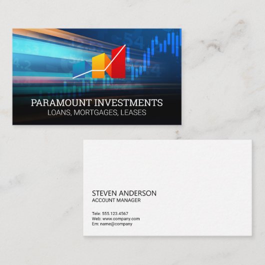 Marktstruktur | Finanzdaten Visitenkarte (Vorne/Hinten)